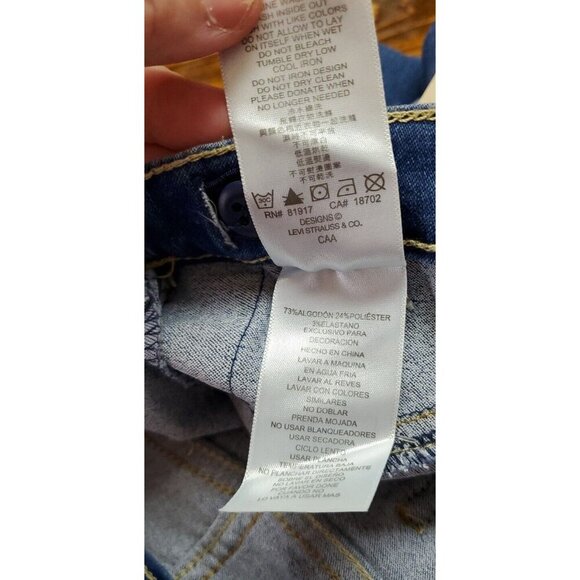 Levis Pull - On Jegging Girl size 10 reg with Camouflage strips on leg - Picture 9 of 10